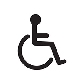 Wheelchair,Flat,Icon.,Vector,Wheelchair,Icon,On,White,Background