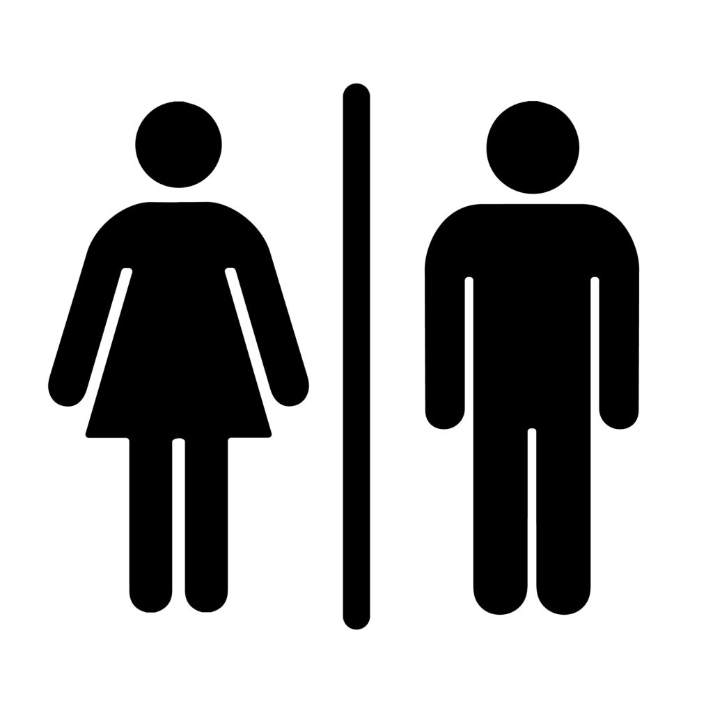 Simple,Basic,Sign,Icon,Male,And,Female,Toilet.,Vector,Illustration.